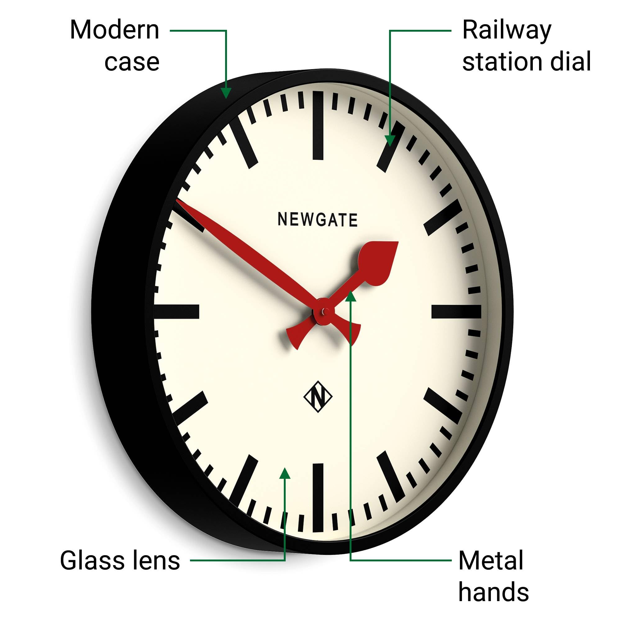 NEWGATE CLOCKS 時計 ニューゲート ② Amazon.com: NEWGATE® Universal wall Clock | Large Modern Vintage